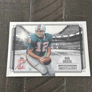 2024 Topps Signature Class Chrome Bob Griese Gridiron Ambassadors Dolphins - Picture 1 of 2