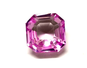 Zaffiro Naturale Rosa Zaffiro Taglio Radiante Zaffiro 8-10 Ct Gemma Sciolta - Foto 1 di 8