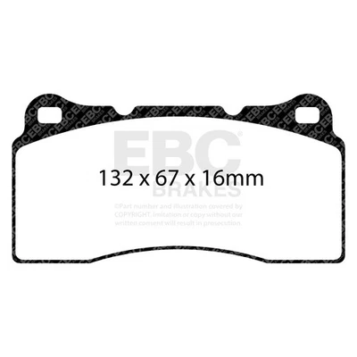 Pastillas de freno EBC Brakes DP51110NDX Bluestuff NDX Full Race Foto 1 de 4