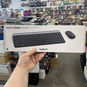 Logitech MK470 Slim Kabellose Tastatur & Maus Combo - Schwarz und Graphit *NEU* - Bild 1 von 2