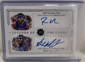 2024 Topps Motif Legends Of The Court Ben Wallace Rip Hamilton Auto /25 #LDS-RB - Picture 1 of 2