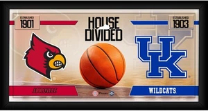 Cardinals vs Kentucky Wildcats FRMD 10x20 House Divide Football Collage - Bild 1 von 1
