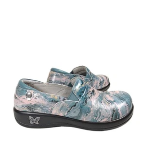 Alegria Keli Sandalen Damen 9 Gletscher Leder Slipper Komfort Pro Clogs Neu - Bild 1 von 5