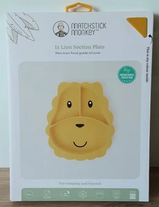 Matchstick Monkey Essenszeit Esslernteller Unterteilung - Menüteller löwe Outlet - Bild 1 von 7