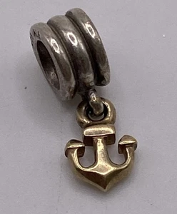Autentico ciondolo pendente ancoraggio nautico Pandora S925 ALE SS 14k 1,8g 790225 - Foto 1 di 5