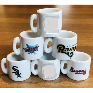 Baseball Mini Tasse Lot Sammlerstück MLB Braves White Sox Angels Football - Rams - Bild 1 von 10