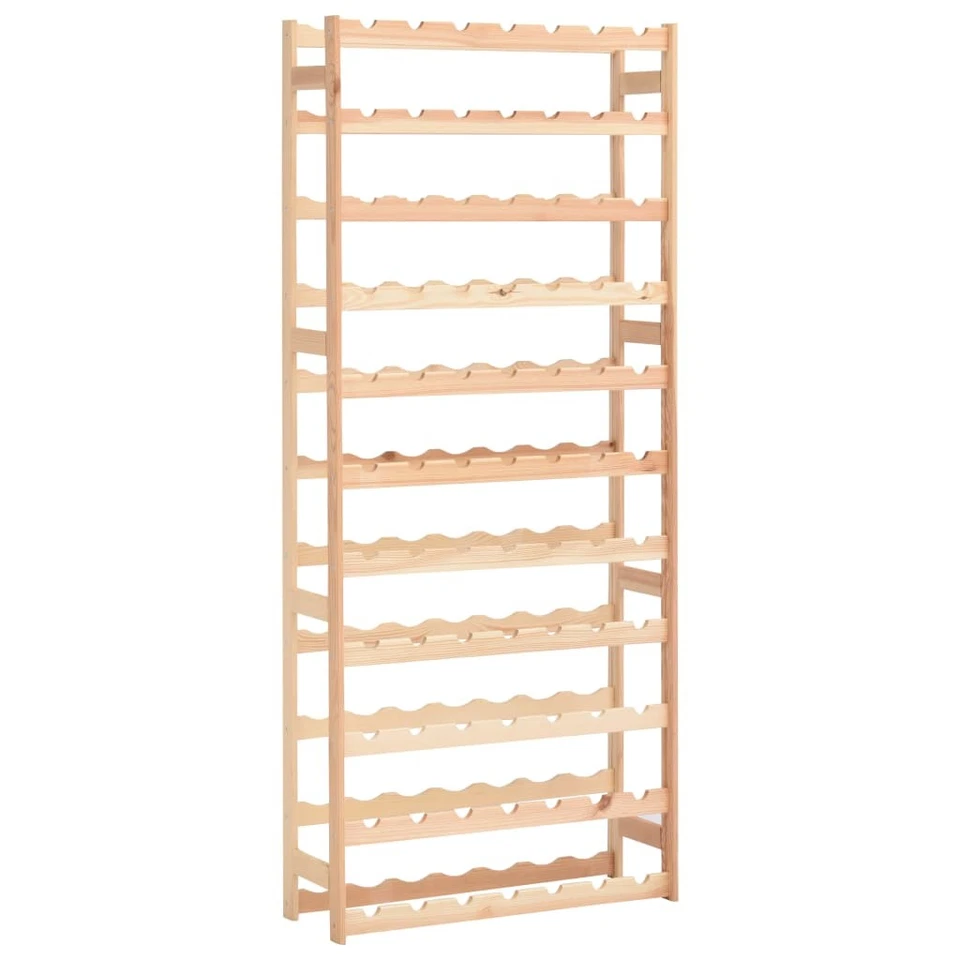 Wine Rack Living Room Kitchen Wine Holder Storage Shelf Solid Wood Pine vidaXL - image 1 of 1