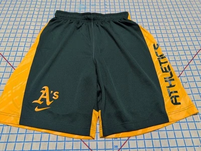 MLB NIKE OAKLAND Atletismo NIKE DRI-FIT ENTRENAMIENTO Pantalones Cortos de Béisbol Para Hombre Medianos ~8 Foto 1 de 4
