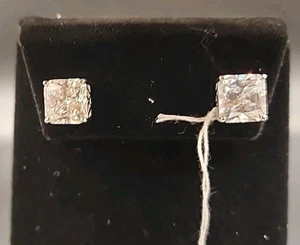 Charles Winston 8 mm Zirkonia Ohrstecker in rhodiniertem Silber JTV CWB104 - Bild 1 von 15