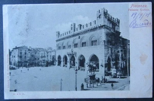 Cartolina d'epoca   Piacenza -Palazzo Gotico - 1901 - postcard - Picture 1 of 1