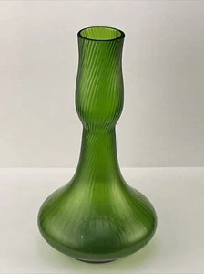 Antik Loetz oder Kralik böhmische Kunst Glas 9" Vase Twist Rippe Dekor - Bild 1 von 8