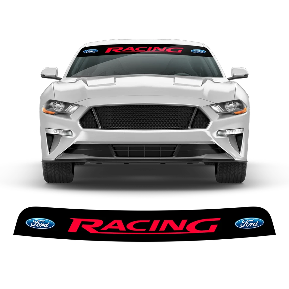 Баннер гоночного лобового стекла для Ford Mustang 2015–2021 - Изображение 1 из 1