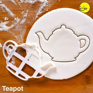 Teapot cookie cutter | whimsical tea pot party Alice's Adventures in Wonderland - Picture 1 of 6