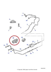 ( 1 ) GENUINE LAND ROVER ESR4107 CLIP - Fuel Line - Picture 1 of 2