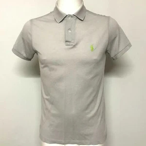 POLO Ralph Lauren Polo Shirt Size Small Custom Fit Grey Short Sleeved Casual - Picture 1 of 5