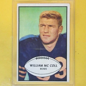 WILLIAM McCOLL  1953-54  VINTAGE   Bowman  #12  Chicago Bears - Picture 1 of 19