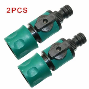 Garden Hose-Pipe In Line Tap Shut On/Off Valve Fitting Connector Adaptor New - Picture 1 of 7