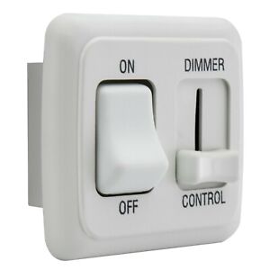 RV Light Switch 12V DC with High Side Dimmer Slider Compatible with LEDs