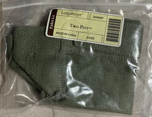 Longaberger Two-Pint Basket Fabric Liner in Sage #2330087 NEW - Picture 1 of 2