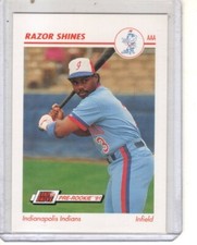 1991 Line Drive AAA Razor Shines Indianapolis Indians #194