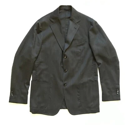 Sartorio Napoli por Kiton Submariner Abrigo Deportivo Chaqueta Para Hombres 50 38 Gris Traje de Lana Foto 1 de 4