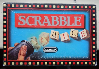 SCRABBLE DICE THE CLASSIC COMBINATION SPEARS GAMES 1990 - Image 1 of 4