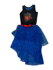 Disney Descendientes 3 Niñas Evie Dama de honor Top Falda Talla Grande 10-12 Disfraz - Imagen 1 de 4