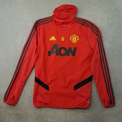 Adidas Manchester United Mens Top Small Football Track Training #6 Player Issue - Image 1 of 4