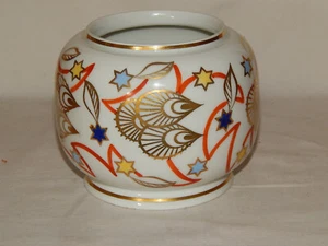 Roloff Vase oder Dose ohne Deckel Porzellan Art Deco Handmalerei - Picture 1 of 5