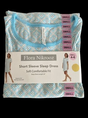 Новый Flora Nikrooz женщин короткий рукав ночное платье сна платье маленький - Изображение 1 из 2