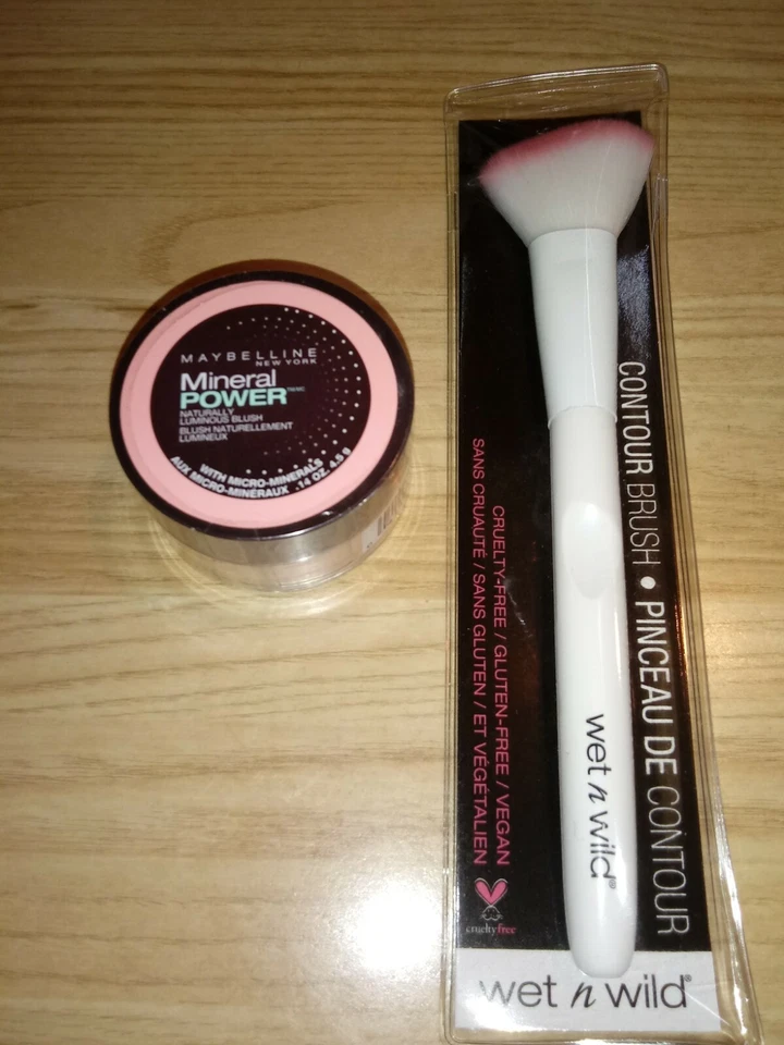 LOT of 2 Maybelline Mineral Power Blush Original Rose & WnW Contour Blush, BNIP - Image 1 of 1