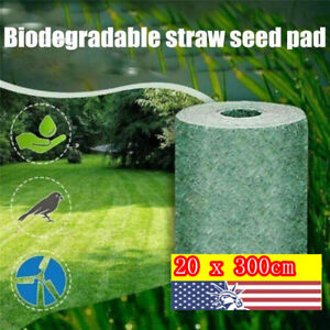 Grass Seed Mat Roll Biodegradable Lawn Seed Mat Grass Seed Germination 20*300cm~