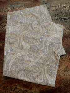 1 Ralph Lauren STD Tan Brown Paisley Cotton Pillow Sham 25x20" - Picture 1 of 7
