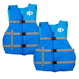 Universal Adult Life Vest and Jacket (30" - 52" Chest), Blue Ocean Coral, 2-Pack - Picture 1 of 4
