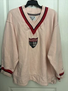 Vintage Ultra Pink Cricket Sweatshirt Unisex Large 100% Cotton Pink/Red - Picture 1 of 10