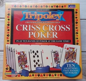 Criss Cross Poker Game - Brand New - Cadaco - 10 Lightning Fast Hands of Poker - Picture 1 of 4