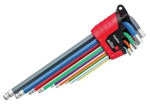 Wiha ErgoStar Colour Hex Ball End L-key Set, 9 Piece WHA43849 - Picture 1 of 4