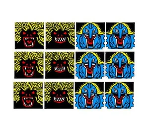 Juego de calcomanías giratorias para máquina de pinball Williams Swords of Fury 3 juegos - Imagen 1 de 1