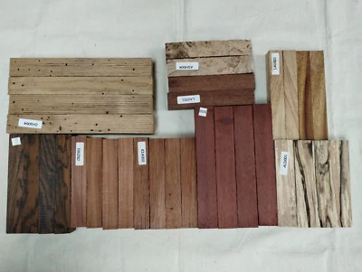 80 Exotic and Non-Typical Domestic Wood Pen Blanks-21 Species! - Image 1 of 3