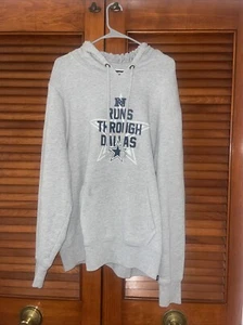 Dallas Cowboys '47 Brand NFC Runs Through Dallas Hooded Sweatshirt Adult XXL - Picture 1 of 3