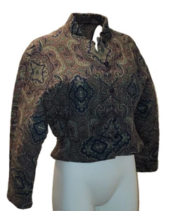 Vintage Young Traditions Women's Size 12 Multi-Colored Cropped Jacket - Picture 1 of 11