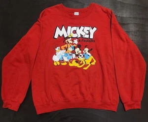 Sudadera Pulóver Mickey Mouse Roja Estampado Gráfico Completo Talla XL (15-17) Disney - Imagen 1 de 4