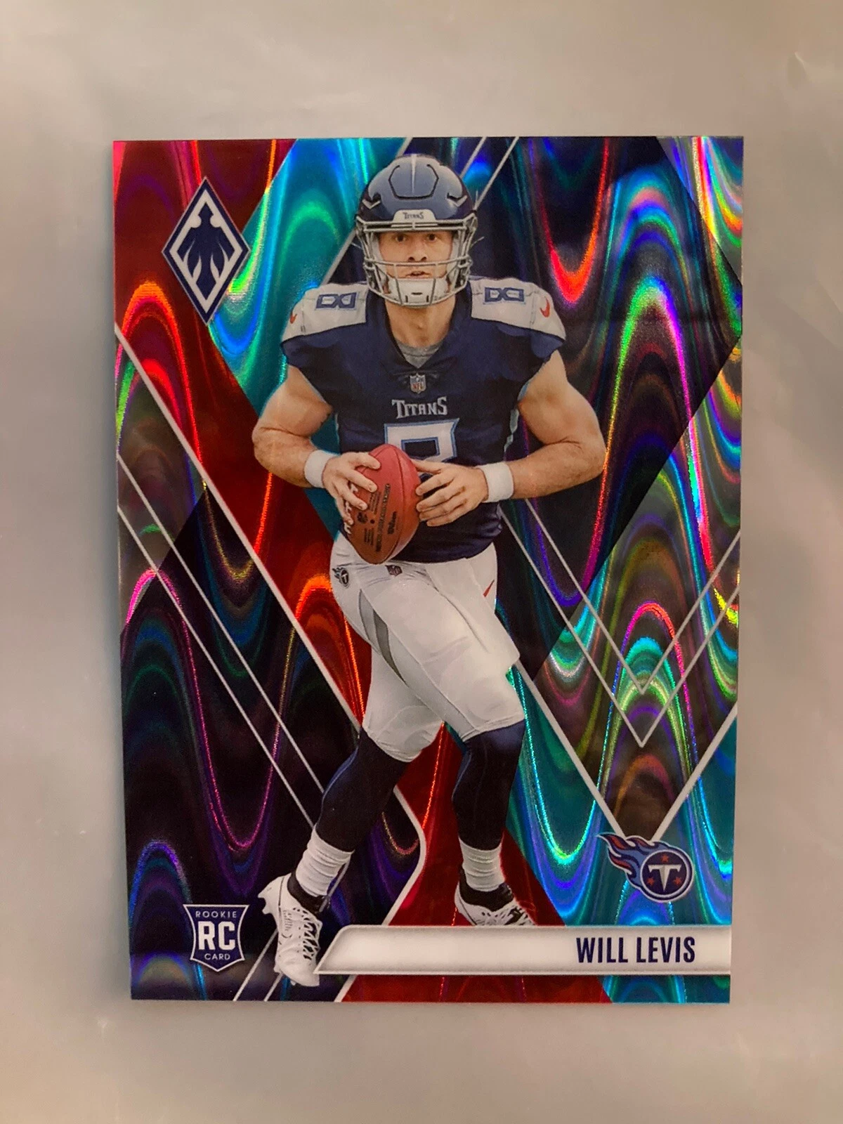 Will Levis 2023 Panini Phoenix Fire & Ice Seismic Parallel /50 #118 Rookie RC