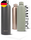 MAMEIDO Trinkflasche Edelstahl 750Ml, 500Ml & 1L - Auslaufsichere Thermosflasche