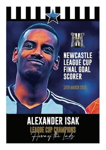 Alexander Isak League Cup Final Newcastle goalscorer A4 Print - Picture 1 of 1