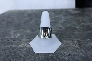 Großer konkaver quadratischer Mark Wasserman Sterlingsilber Ring Größe 11-14127 - Bild 1 von 5