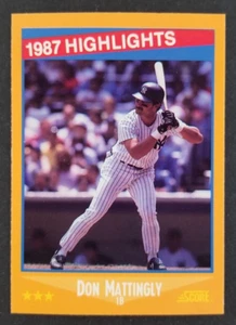 Tarjeta de béisbol Don Mattingly 1988 Score #658 (NM) - Imagen 1 de 2