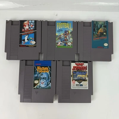 Lote de 5 juegos para Nintendo NES - Mario Bros / Duck hunt, Super Pitfall, Festers Foto 1 de 4
