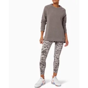Varley Manning Sweatshirt Ribbed Ottoman Size Large Pullover Side Zip - Bild 1 von 7