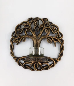 Aplique de pared árbol de la vida candelabro adorno Wicca místico NUEVO - Imagen 1 de 4